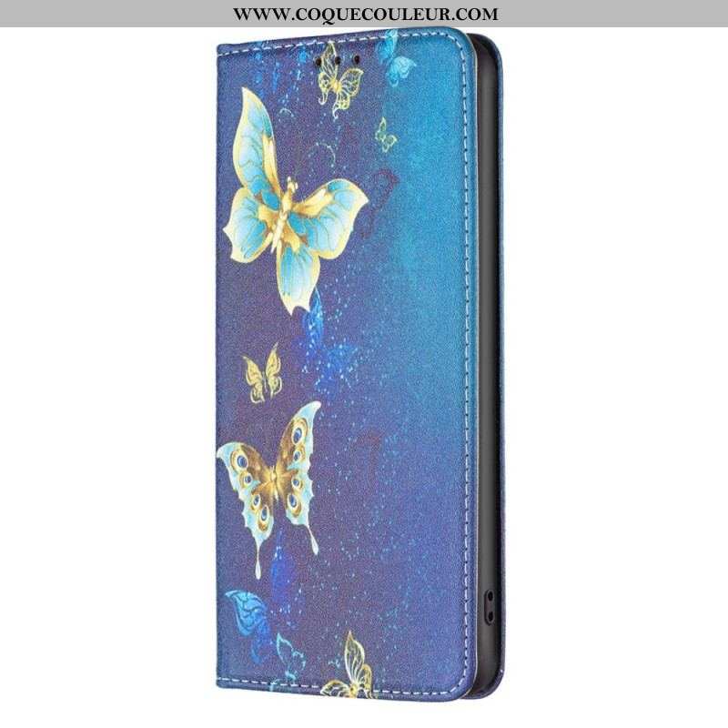 Flip Cover iPhone 14 Pro Papillons