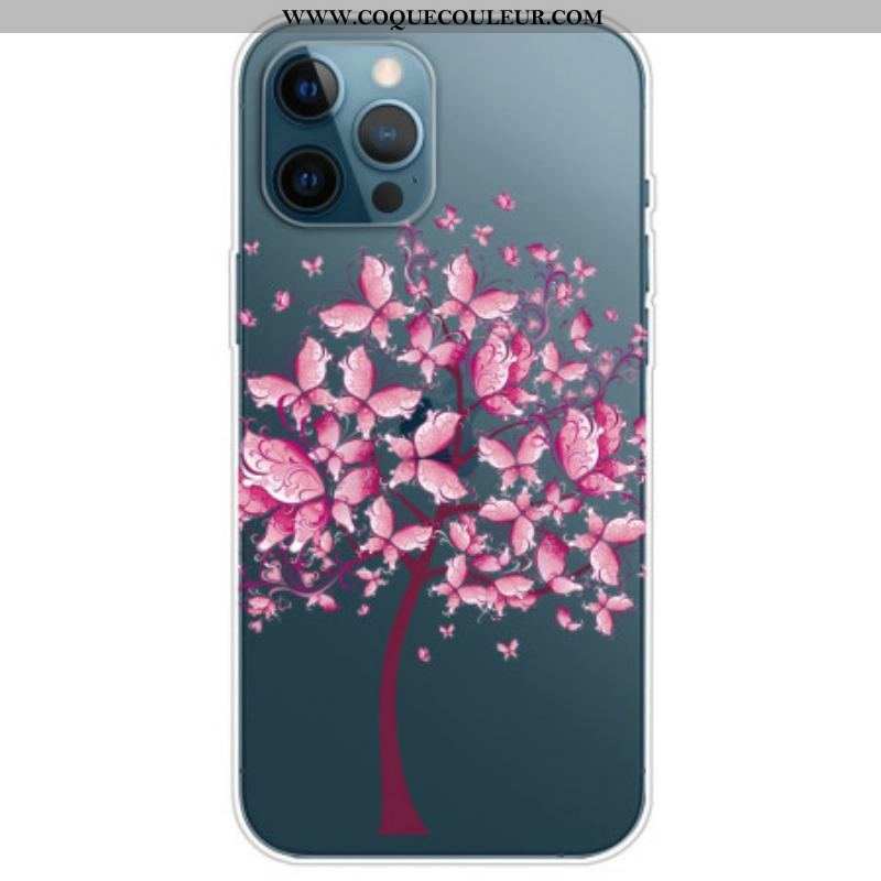 Coque iPhone 14 Pro Arbre Rose