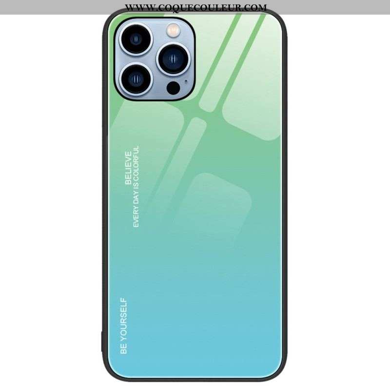 Coque iPhone 14 Pro Verre Trempé Be Yourself