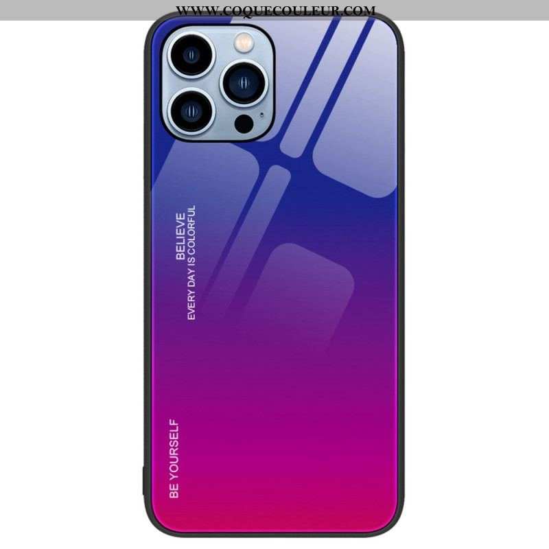 Coque iPhone 14 Pro Verre Trempé Be Yourself