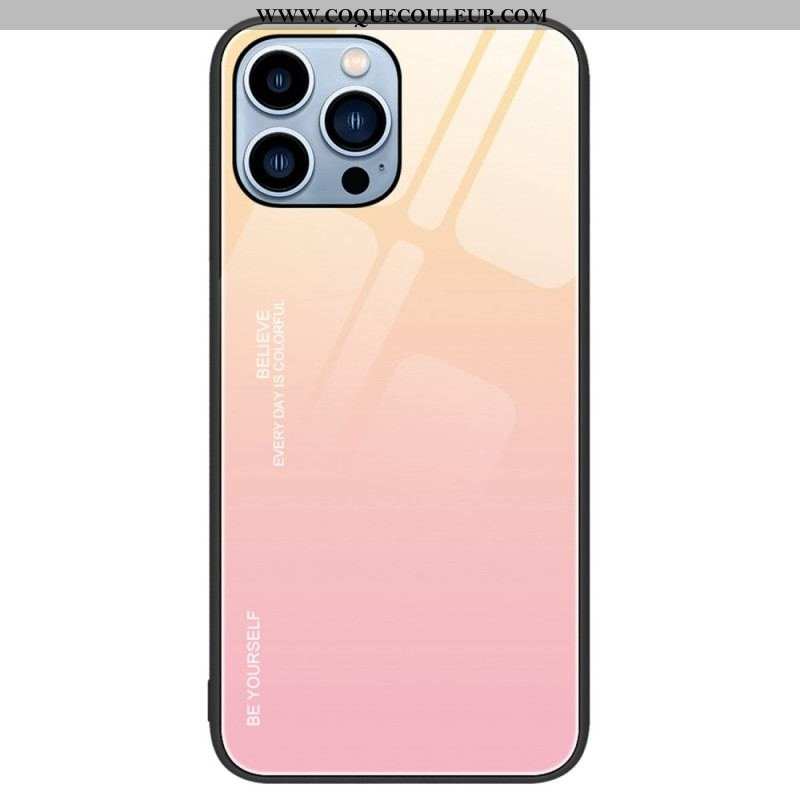 Coque iPhone 14 Pro Verre Trempé Be Yourself