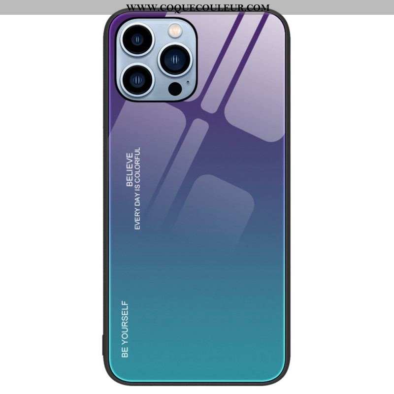 Coque iPhone 14 Pro Verre Trempé Be Yourself