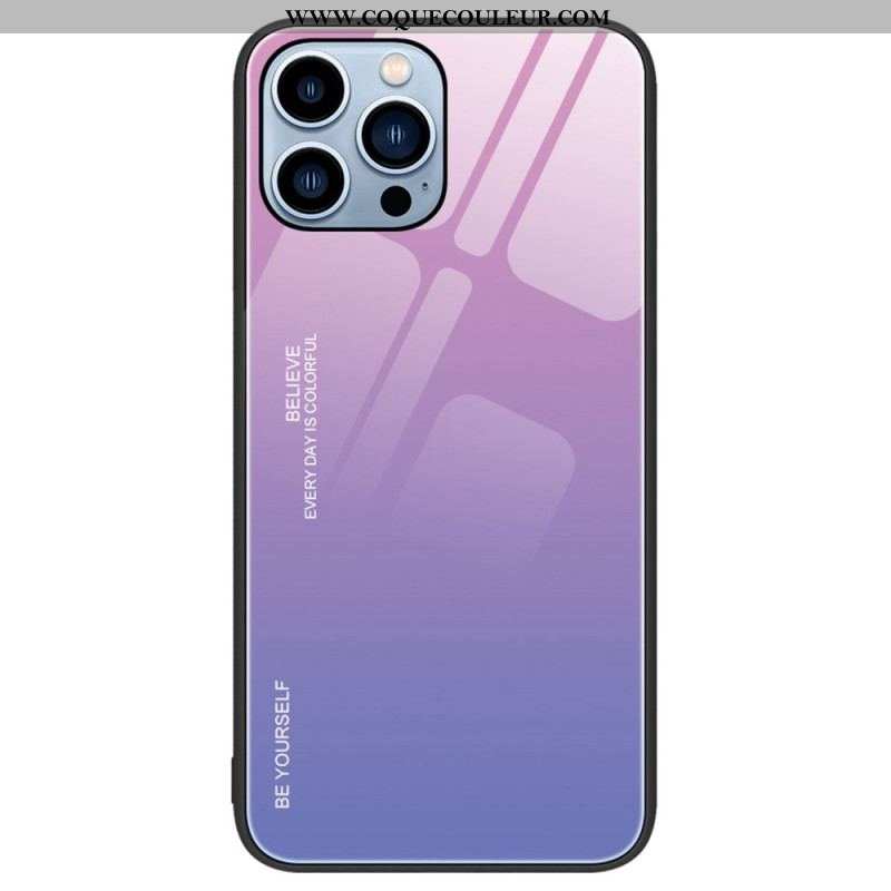 Coque iPhone 14 Pro Verre Trempé Be Yourself