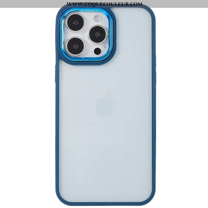 Coque iPhone 14 Pro Transparente Rebords Colorés