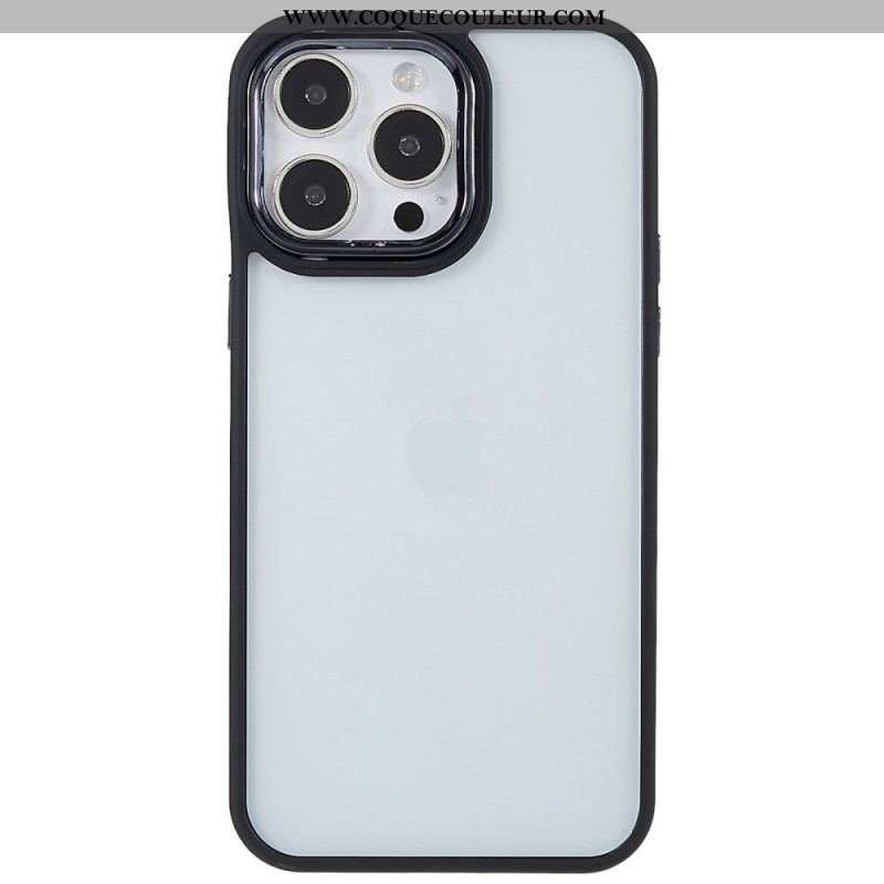 Coque iPhone 14 Pro Transparente Rebords Colorés