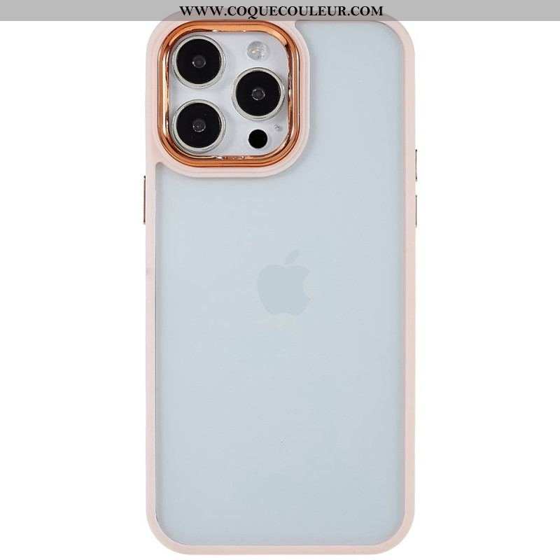 Coque iPhone 14 Pro Transparente Rebords Colorés