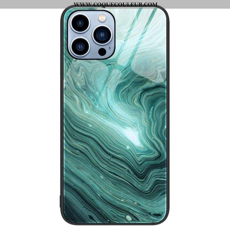 Coque iPhone 14 Pro Verre Trempé Marble Colors