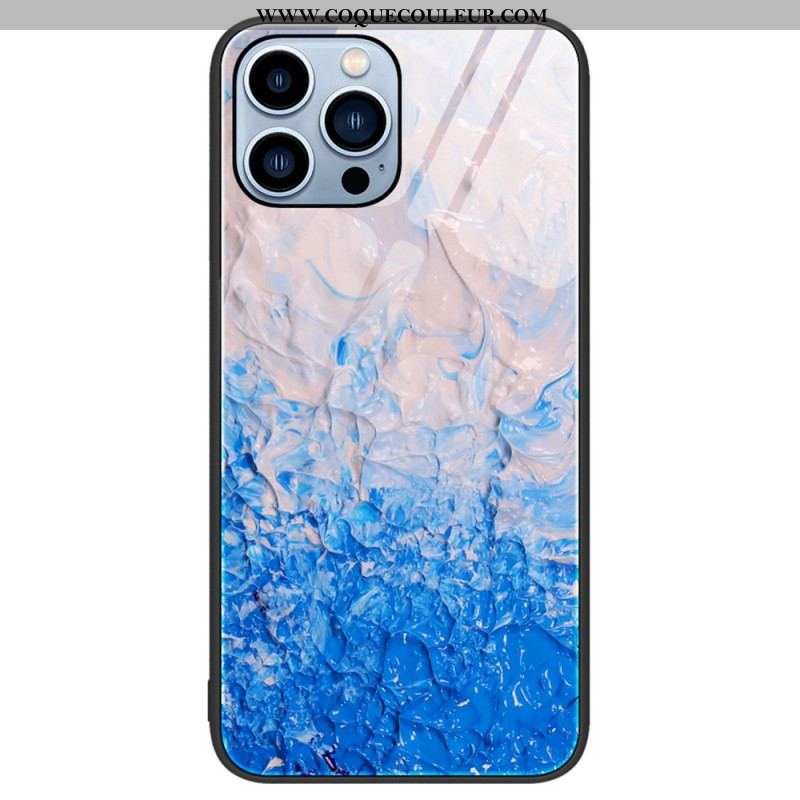 Coque iPhone 14 Pro Verre Trempé Marble Colors