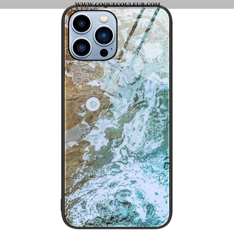 Coque iPhone 14 Pro Verre Trempé Marble Colors