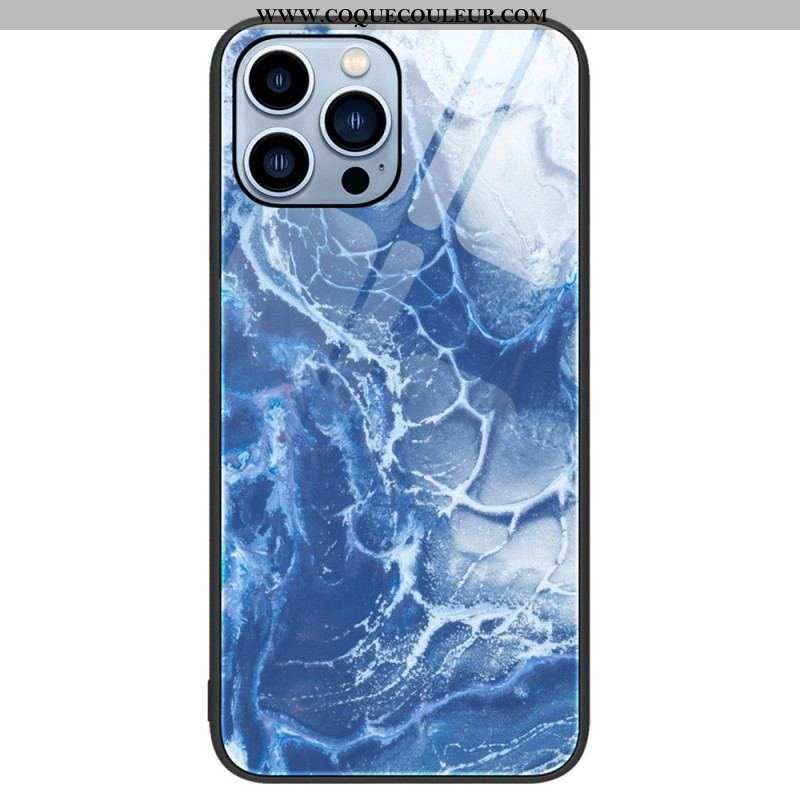 Coque iPhone 14 Pro Verre Trempé Marble Colors