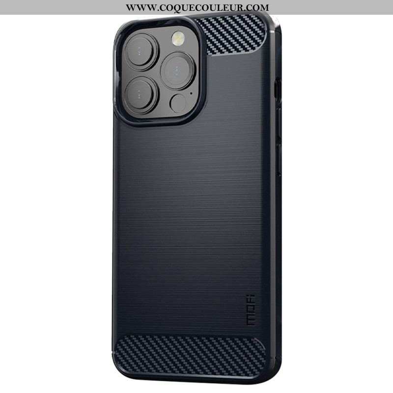 Coque iPhone 14 Pro Fibre Carbone Brossée MOFI