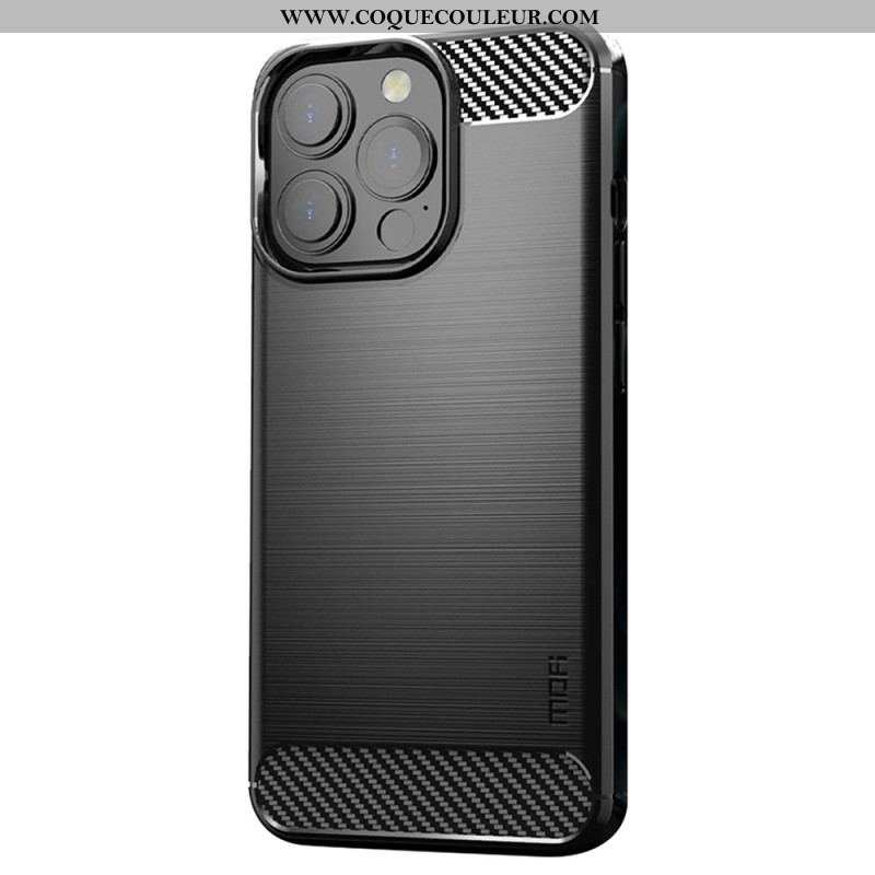 Coque iPhone 14 Pro Fibre Carbone Brossée MOFI