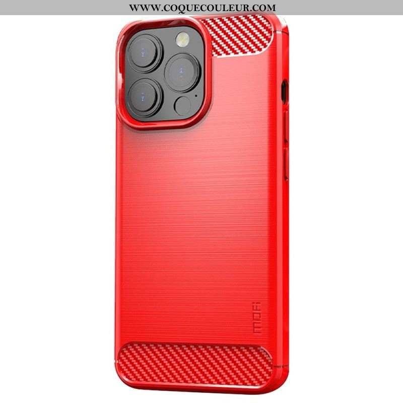 Coque iPhone 14 Pro Fibre Carbone Brossée MOFI