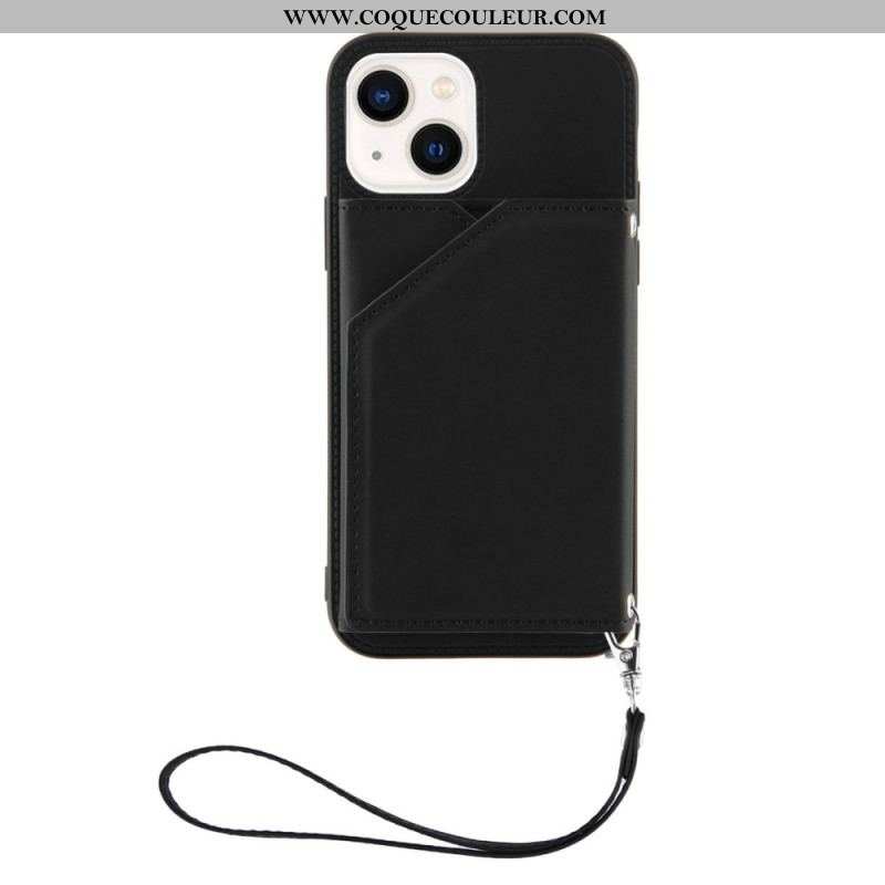 Coque iPhone 14 Porte-Cartes à Lanière