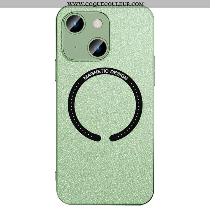 Coque iPhone 14 Simili Cuir Compatible Magsafe