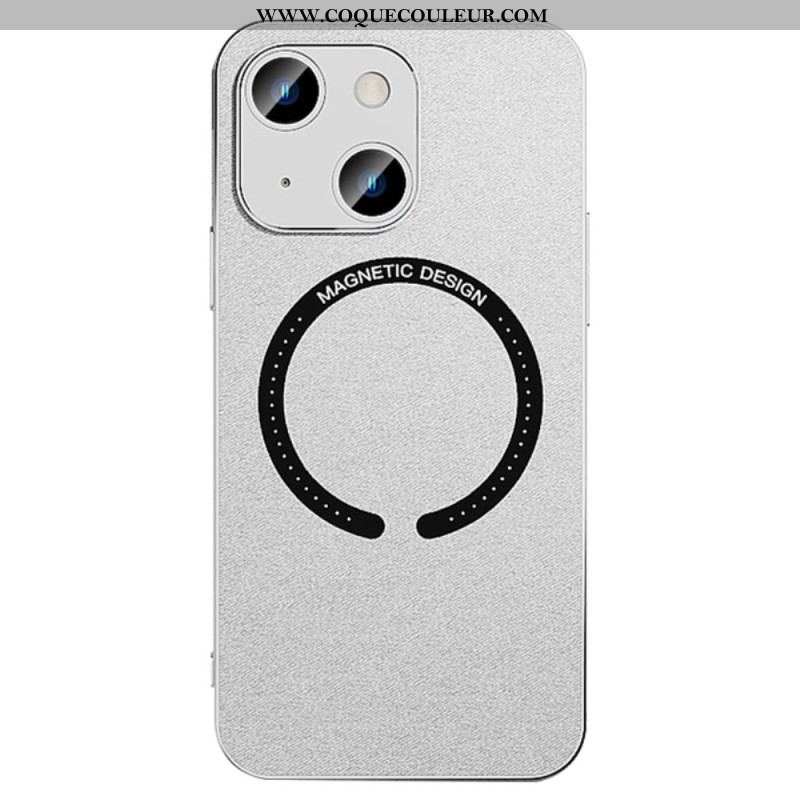 Coque iPhone 14 Simili Cuir Compatible Magsafe