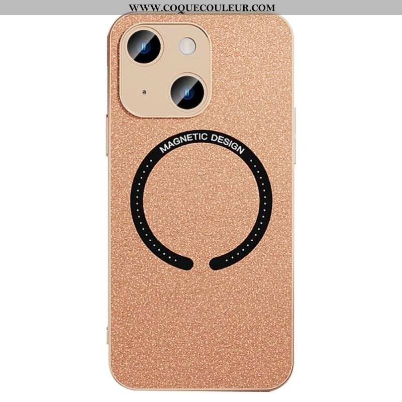 Coque iPhone 14 Simili Cuir Compatible Magsafe