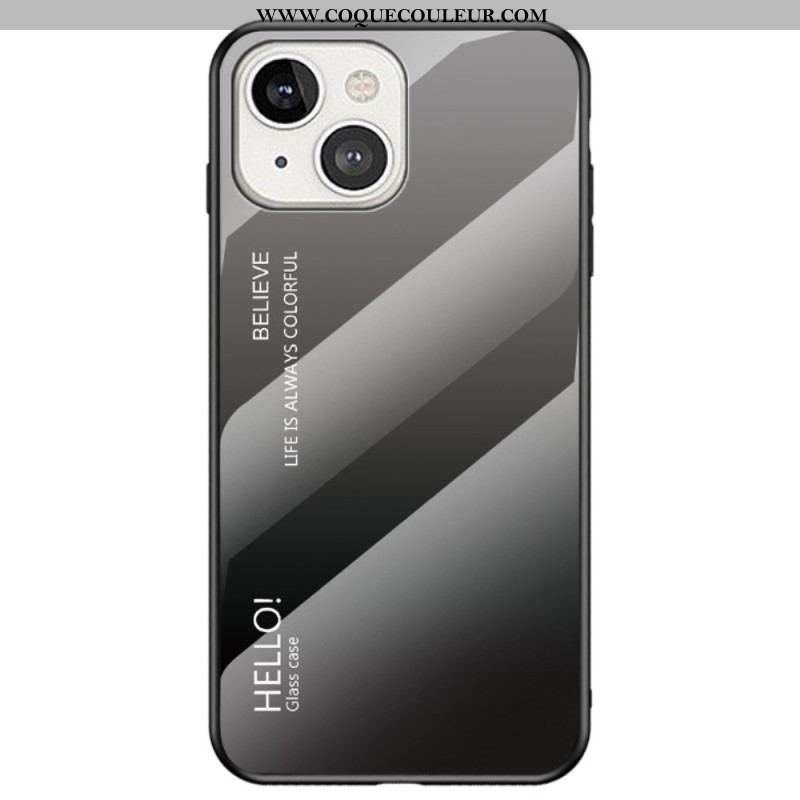 Coque iPhone 14 Verre Trempé Hello