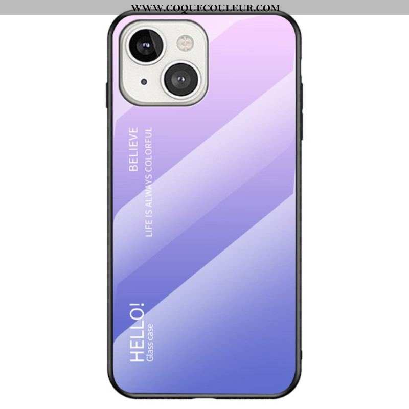 Coque iPhone 14 Verre Trempé Hello