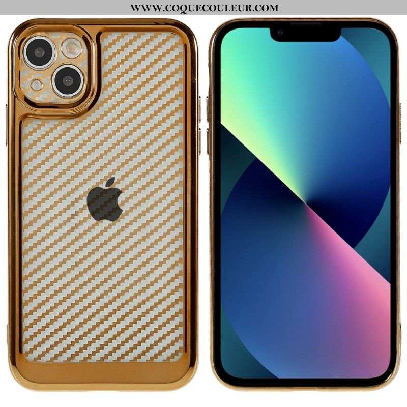 Coque iPhone 14 Fibre Carbone Stylée