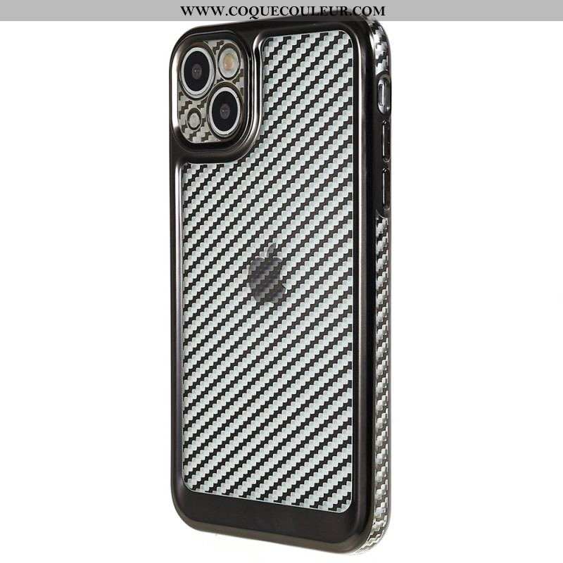 Coque iPhone 14 Fibre Carbone Stylée