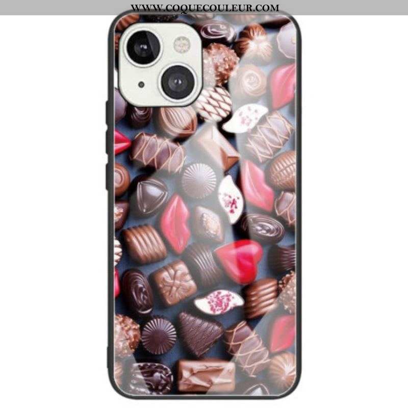 Coque iPhone 14 Verre Trempé Chocolats