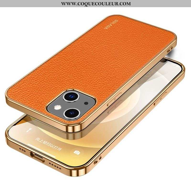 Coque iPhone 14 Style Cuir SULADA