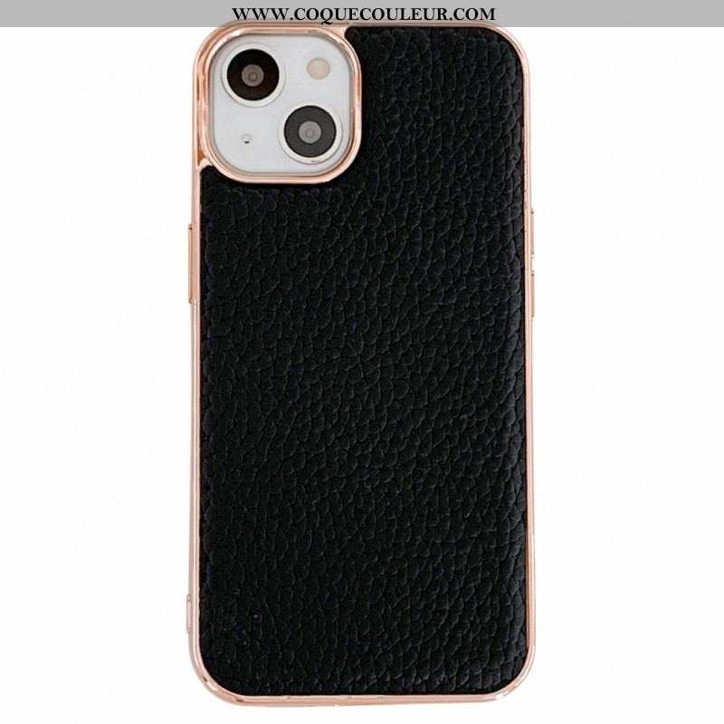 Coque iPhone 14 Stars Series Cuir Véritable