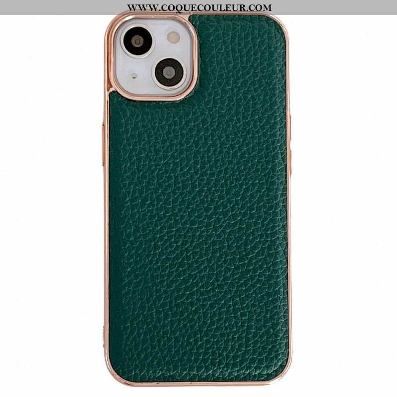 Coque iPhone 14 Stars Series Cuir Véritable