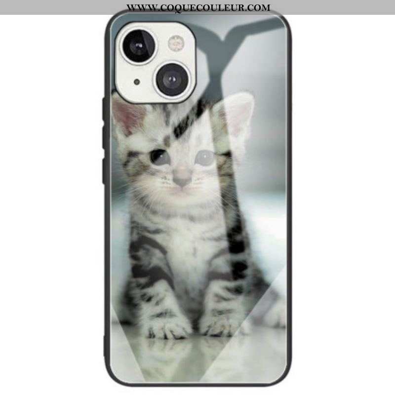 Coque iPhone 14 Verre Trempé Chaton