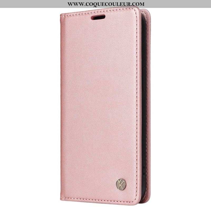 Flip Cover iPhone 14 Rivet Décoratif