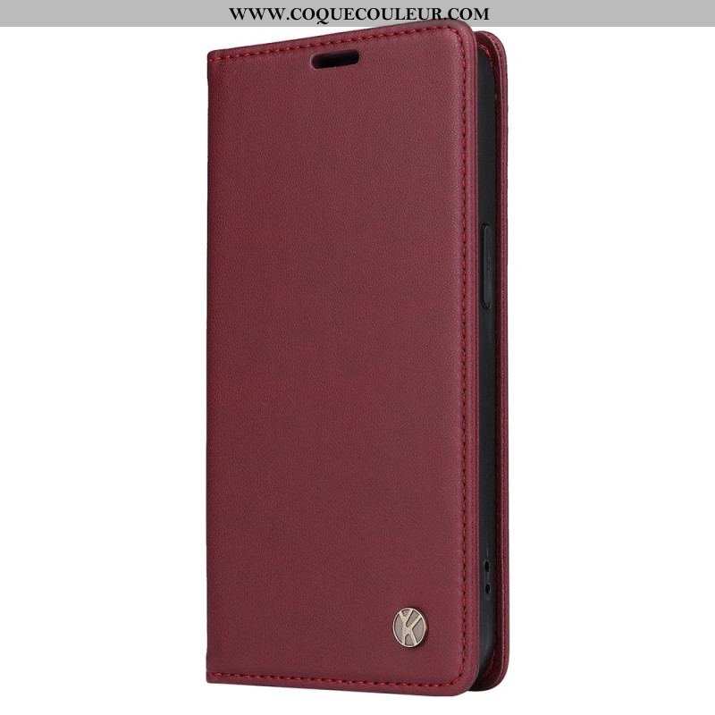 Flip Cover iPhone 14 Rivet Décoratif