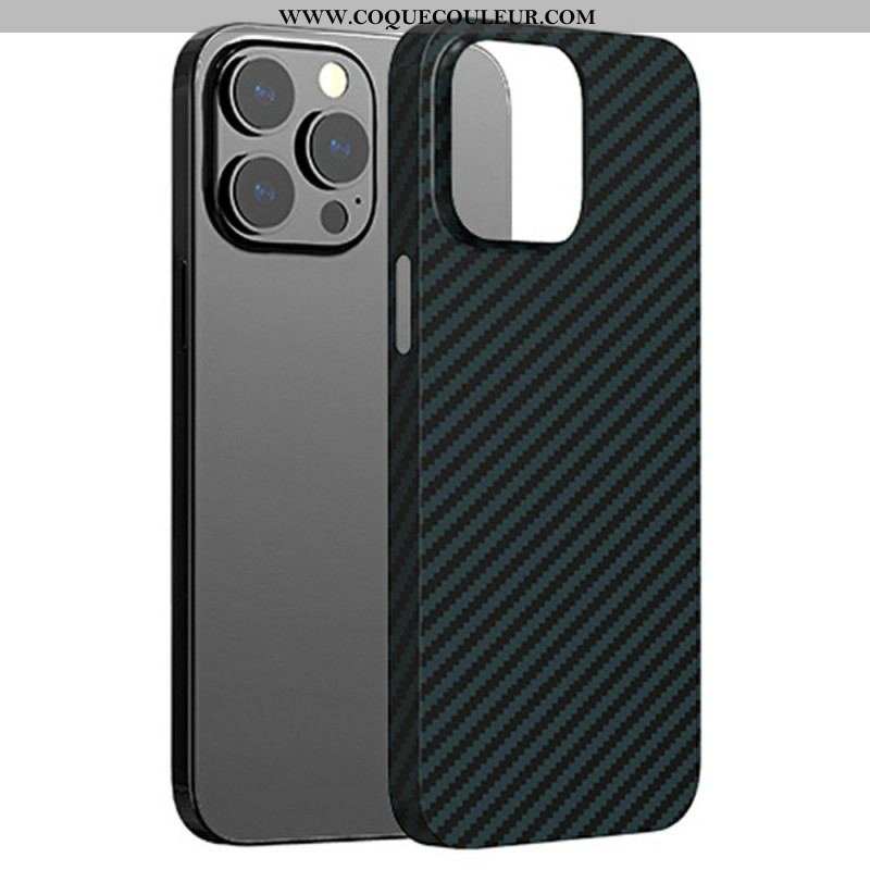 Coque iPhone 14 Fibre Carbone Classique