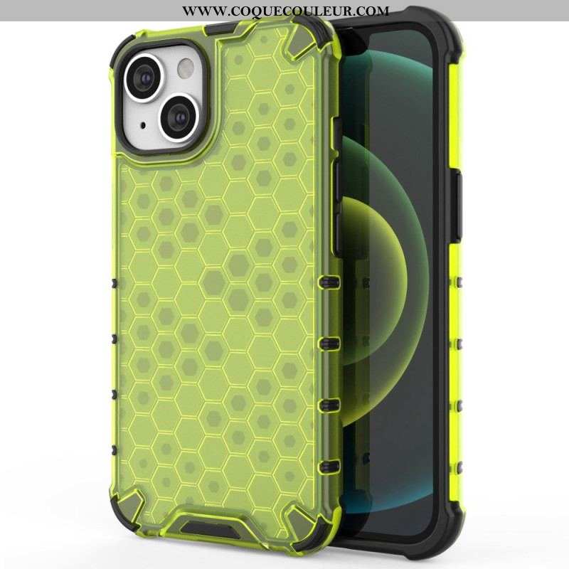 Coque iPhone 14 Style Nid d'Abeille