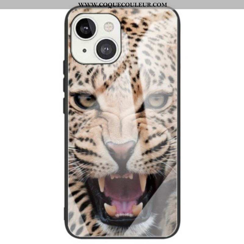 Coque iPhone 14 Verre Trempé Léopard