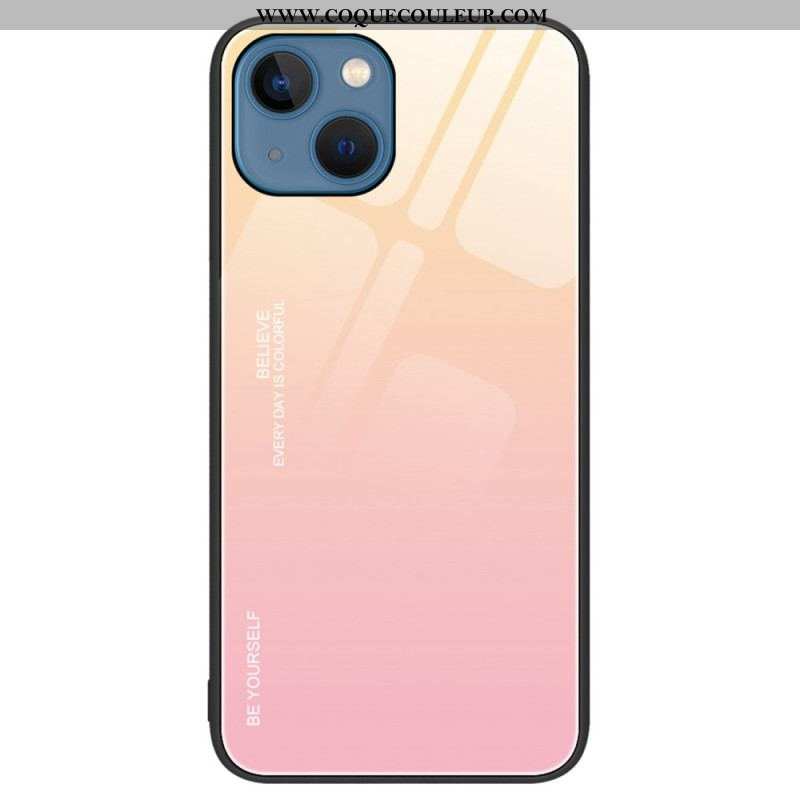 Coque iPhone 14 Verre Trempé Be Yourself