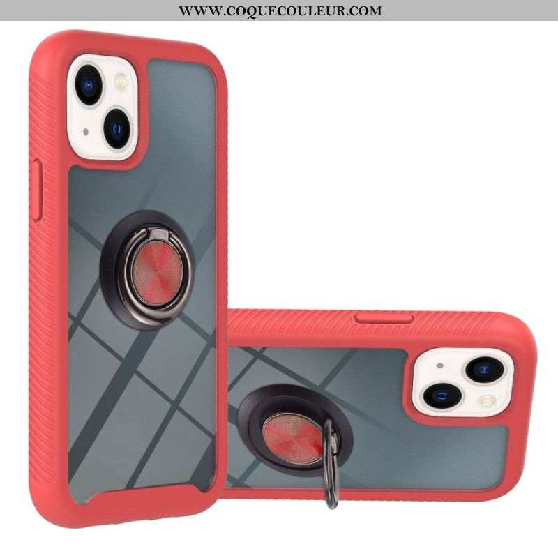 Coque iPhone 14 Transparente avec Anneau-Support