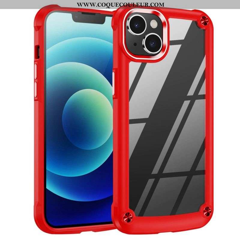 Coque iPhone 14 Transparente Alliage Aluminium