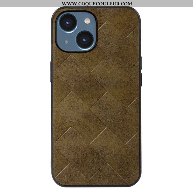 Coque iPhone 14 Texture Tissée