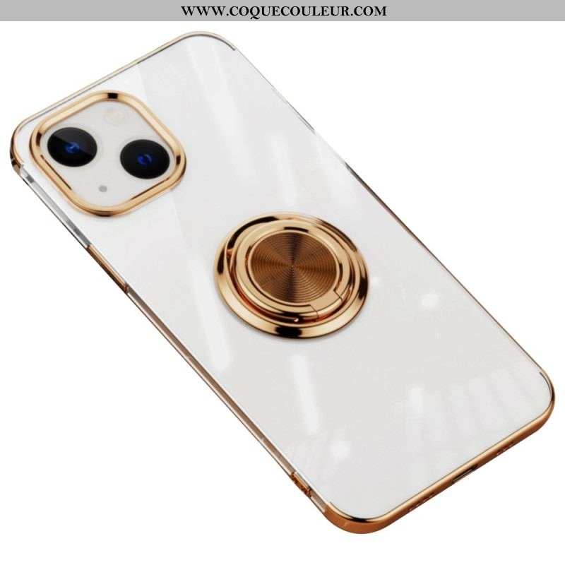 Coque iPhone 14 Transparente Anneau Rotatif