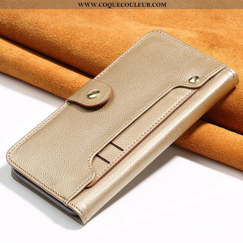 Housse Honor 20 Cuir Carte Coque, Étui Honor 20 Protection Véritable Marron