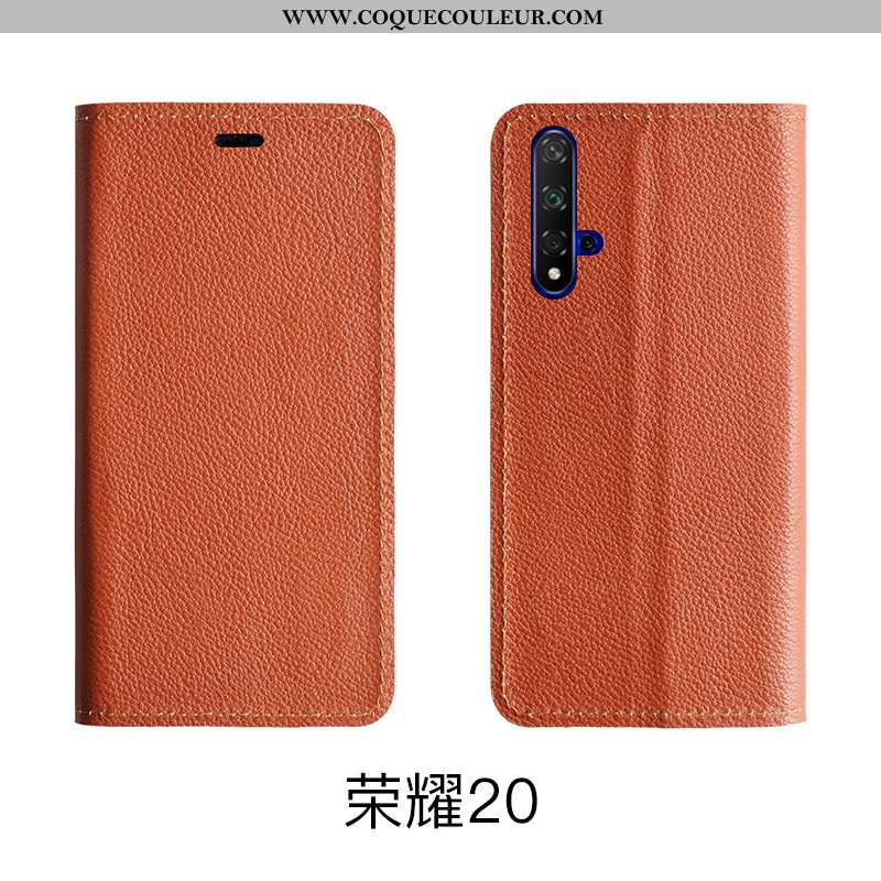 Étui Honor 20 Protection Téléphone Portable Tout Compris, Coque Honor 20 Cuir Véritable Cuir Rose