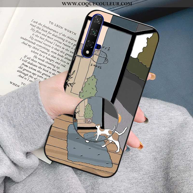 Étui Honor 20 Créatif Téléphone Portable Coque, Coque Honor 20 Dessin Animé Personnalité Bleu