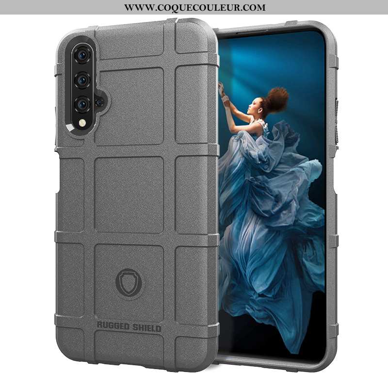 Étui Honor 20 Silicone Nouveau Tendance, Coque Honor 20 Personnalité Fluide Doux Gris