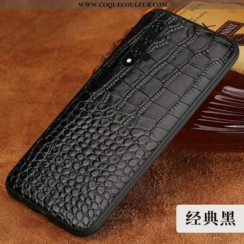 Coque Honor 20 Modèle Fleurie Rouge Crocodile, Housse Honor 20 Protection Luxe