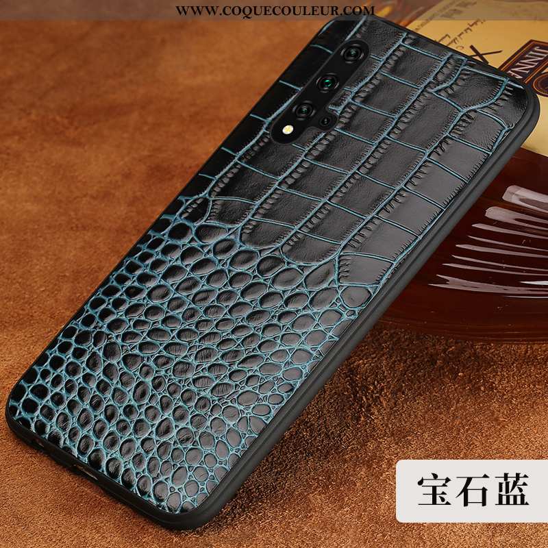 Coque Honor 20 Modèle Fleurie Rouge Crocodile, Housse Honor 20 Protection Luxe