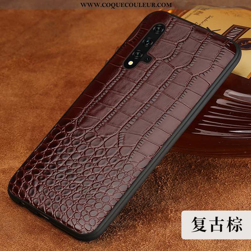 Coque Honor 20 Modèle Fleurie Rouge Crocodile, Housse Honor 20 Protection Luxe