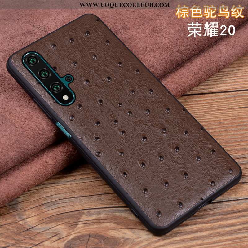 Étui Honor 20 Cuir Coque Tout Compris, Honor 20 Silicone Noir