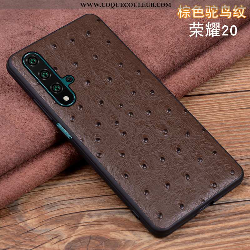 Étui Honor 20 Cuir Coque Tout Compris, Honor 20 Silicone Noir