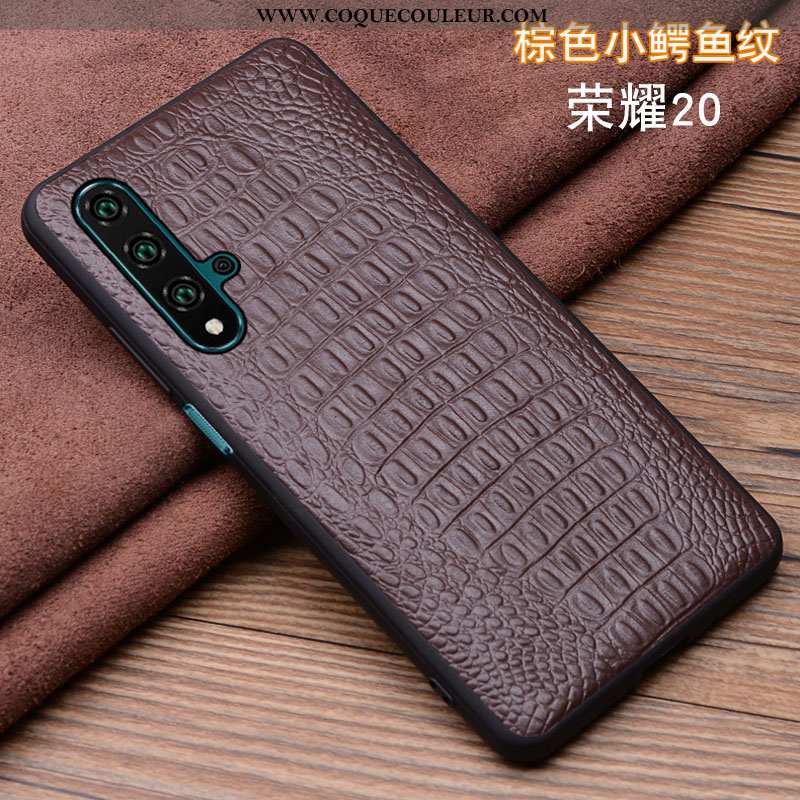 Étui Honor 20 Cuir Coque Tout Compris, Honor 20 Silicone Noir